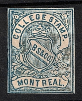 BS & Co., Montreal, Canada, Cinderella, Non-Postal College Stamp