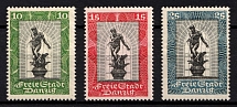 1929 Danzig Gdansk, Germany (Mi. 217 - 219, Full Set, CV $70, MNH)