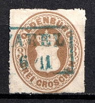 1862 3gr Oldenburg, German States, Germany (Mi. 19, Canceled, CV $80)