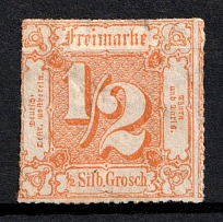 1865 1/2sgr Thurn und Taxis, German States, Germany (Mi. 37, CV $40)
