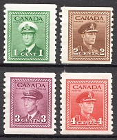 1942-48 Canada British Empire Coil Stamps Perf. 9.5 (Full Set)