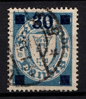 1934-36 '30' on 35pf Danzig Gdansk, Germany (Mi. 242 b, Canceled, CV $120)