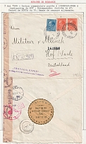 1944 (3 May) Bulgaria, Military Mail, Registered cover from Cherven Bryag to Hof franked with Mi. 4 L, 7 L