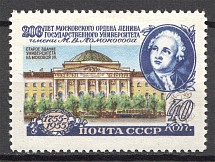1955-56 USSR University of Lomonosov (Line Perf 12.5, CV $40)