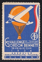 1934 Gordon Bennett Cup, Second Polish Republic, Non-Postal, Cinderella, Balloon Post (MNH)