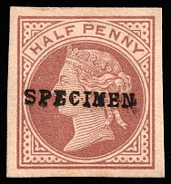 1/2 Penny, Great Britain, 'Specimen' Overprint