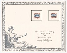 1992 USA World Columbian Stamp Expo Souvenir Block (MNH)