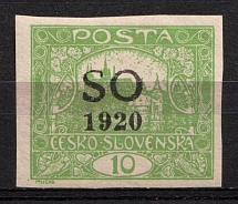 1920 10h Czechoslovakia (Sc. 24 a, CV $260)