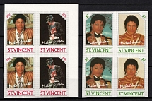 St. Vincent, Commonwealth of Nations, Blocks of Four (Imperforate, MNH)