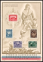 1945 Czechoslovakia (Mi. Bl 7, CV $50)