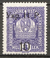 1918 Kolomyia West Ukrainian People's Republic 10/3 H (Signed, CV $90)