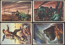 Italy, Propaganda Postcards WW II, Stock of Postcards