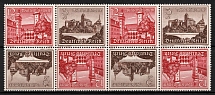 1939 Third Reich, Germany, Tete-beche, Zusammendrucke, Block (Mi. S K 36, CV $50, MNH)