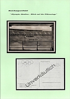 'Olympic Stadium view of the Leader's Box', Propaganda Special Postcard, Third Reich Nazi Germany (Imprint 'Not for Sale' on the back)