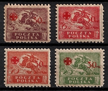 1921 Second Polish Republic (Fi. 121 - 124, Full Set, CV $40)