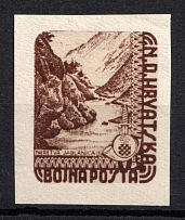1945 Croatia Independent State (NDH), (Mi. 2, Military Post, Imperforate, MNH)
