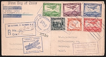 1930 (15 Sep) San Salvador, El Salvador - Berkeley United States, Registered Airmail  First Day Cover (FDC)