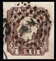 1862 5r Portugal (Mi 12I, Canceled, CV $40)