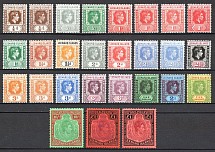 1938-51 Leeward Islands Varieties of Colors and Paper CV 375 GBP (Full Set)