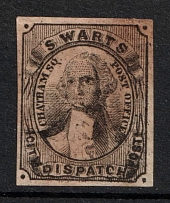 1849-53 Swart's, City Dispatch Post, New York, United States, Locals (Sc. 136L1, CV $180)