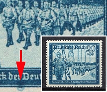 1944 20pf Third Reich, Germany (Mi. 892 I, Blue Stain between 'Der' and 'Deutsches', CV $110, MNH)