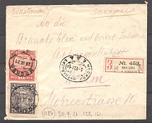 1921 RSFSR Russia Cover Censorship Censor (Moscow - Berlin, Germany)