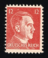 12pf Anti-German Propaganda, American Propaganda Forgery of Hitler Issue (Mi. 16, CV $50, MNH)