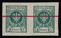 1924 10gr Second Polish Republic, Pair (Fi. 186P, Proof, CV $80, MNH)