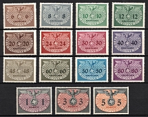 1940 General Government, Germany, Official Stamps (Mi. 1 - 15, Full Set, CV $30)