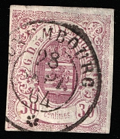 1859 30c Luxembourg (Mi 9, Canceled, CV $340)