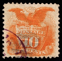1869 10c United States (Sc 116, Canceled, CV $125)