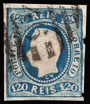 1866 120r Portugal (Mi 24, Canceled, CV $120)