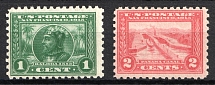 1914-15 Panama-Pacific Issue, United States, USA (Scott 401, 402, Perforation 10, CV $230, MNH)