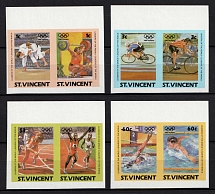 1984 St. Vincent, Commonwealth of Nations, Pairs (Imperforate, Full Set, MNH)