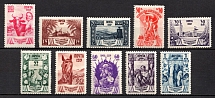 1939 All - Union Agricultural Fair, Soviet Union, USSR, Russia (Zv. 592 - 601, Full Set)