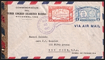 1942 (25 Nov) San Salvador, El Salvador - New York, United States, Airmail