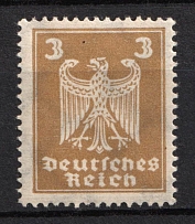 1924 3pf Weimar Republic, Germany (Mi. 355 Y, CV $160)