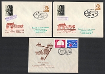 1973-77 Poland, Non-Postal, Cinderella, Stock of Stagecoach Mail Covers