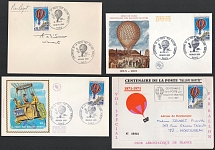 1971 Republic of Poland, Non-Postal, Cinderella, Stock of Balloon Covers