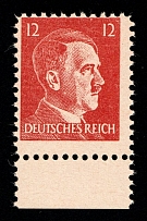 12pf Anti-German Propaganda, American Propaganda Forgery of Hitler Issue (Mi. 16, Margin, CV $70, MNH)