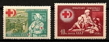 1956 Red Cross and Red Crescent, Soviet Union, USSR, Russia (Zv. 1809 - 1810, Full Set, MNH)