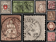 Switzerland, Group of stamps (Canceled)