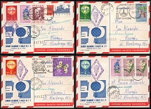 1963 Poznan, Republic of Poland, Non-Postal, Cinderella, Stock of Balloon Covers (Commemorative Cancellations)