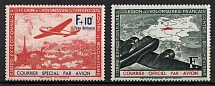 1941 French Legion, Germany, Airmail (Mi. II - III, Full Set, CV $70, MNH)