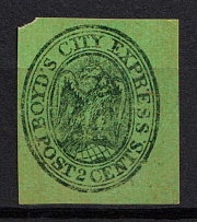 1857 2c Boyd's City Express, New York, United States, Locals (Sc. 20L14)