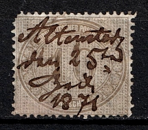 1869 10gr North German Confederation, German States, Germany (Mi. 25, Canceled, CV $100)