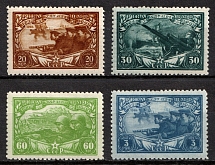 1943 25th Anniversary of the Red Army and Navy, Soviet Union, USSR, Russia (Zv. 776 - 779, Full Set, MNH)
