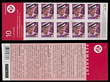Canada - Stamps Booklets - 2006, Queen Elizabeth II, complete booklet of 10 ''Permanent'' self-adhesive stamps with die cutting omitted, backing paper intact, VF, C.v. $900, Unitrade #BK340i, C.v. CAD$1,200, Scott #2188b…