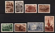 1946 Moscow Scenes, Soviet Union, USSR, Russia (Zv. 983 - 990, Full Set, MNH)