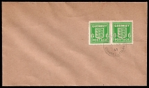 1941 (7 Apr) Guernsey, German Occupation, Cover, First Day Cover (Mi. 1 d, Pair, CV $50)